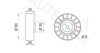 OPEL 1854429 Deflection/Guide Pulley, v-ribbed belt